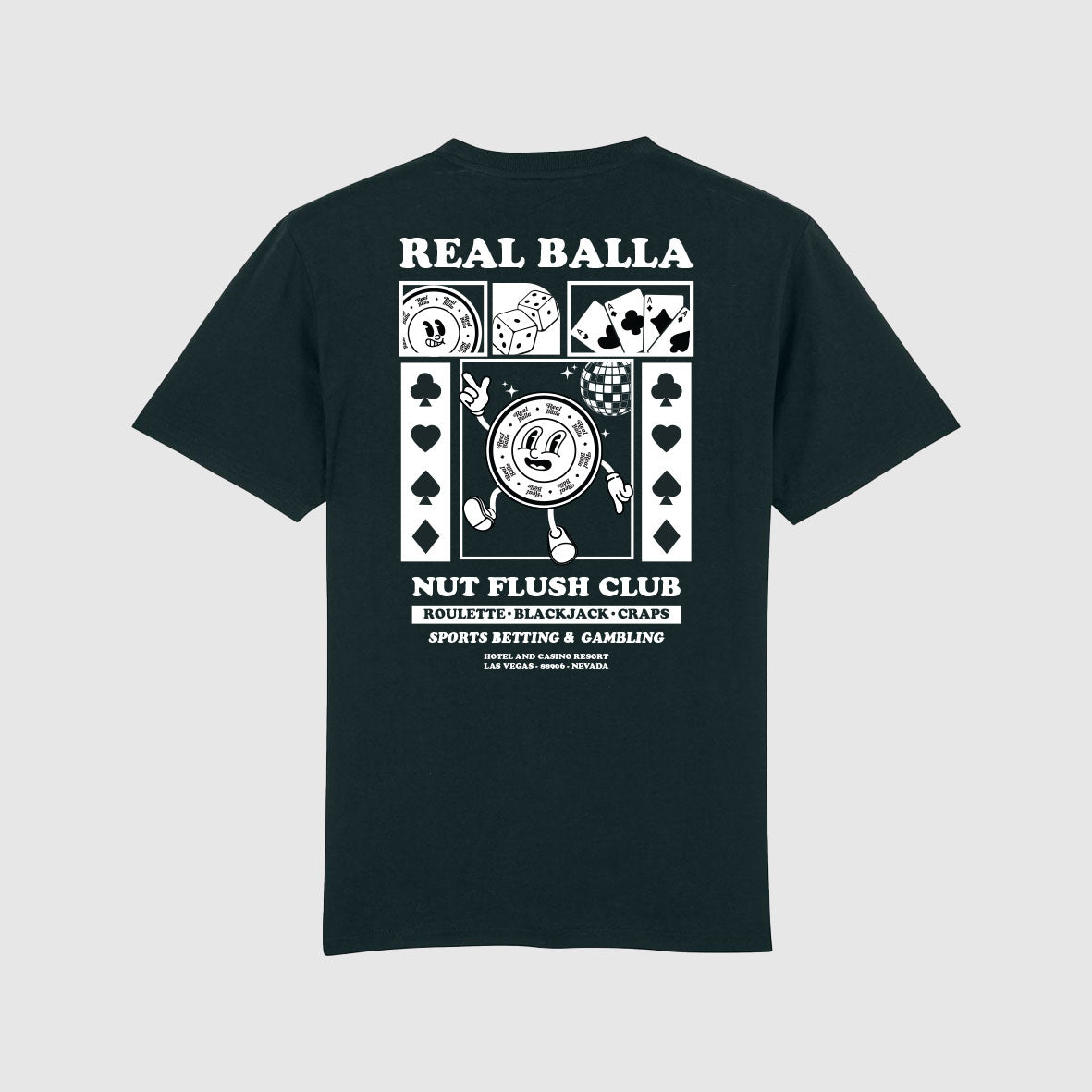 T-shirt Nut Flush Club - noir