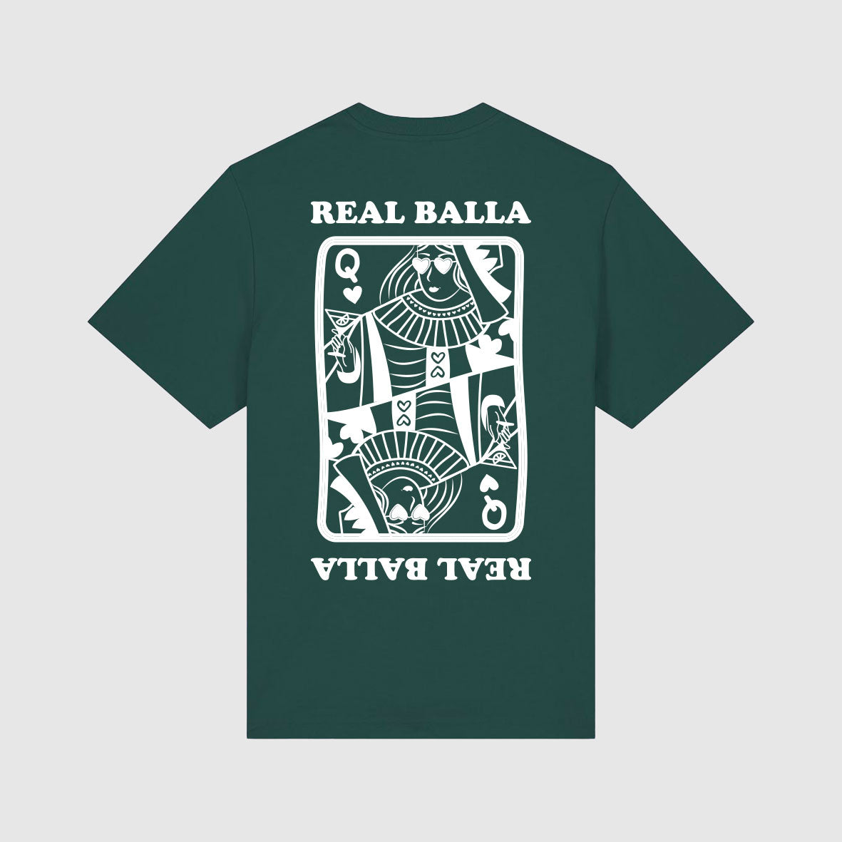 T-shirt Queen Balla velours Blanc