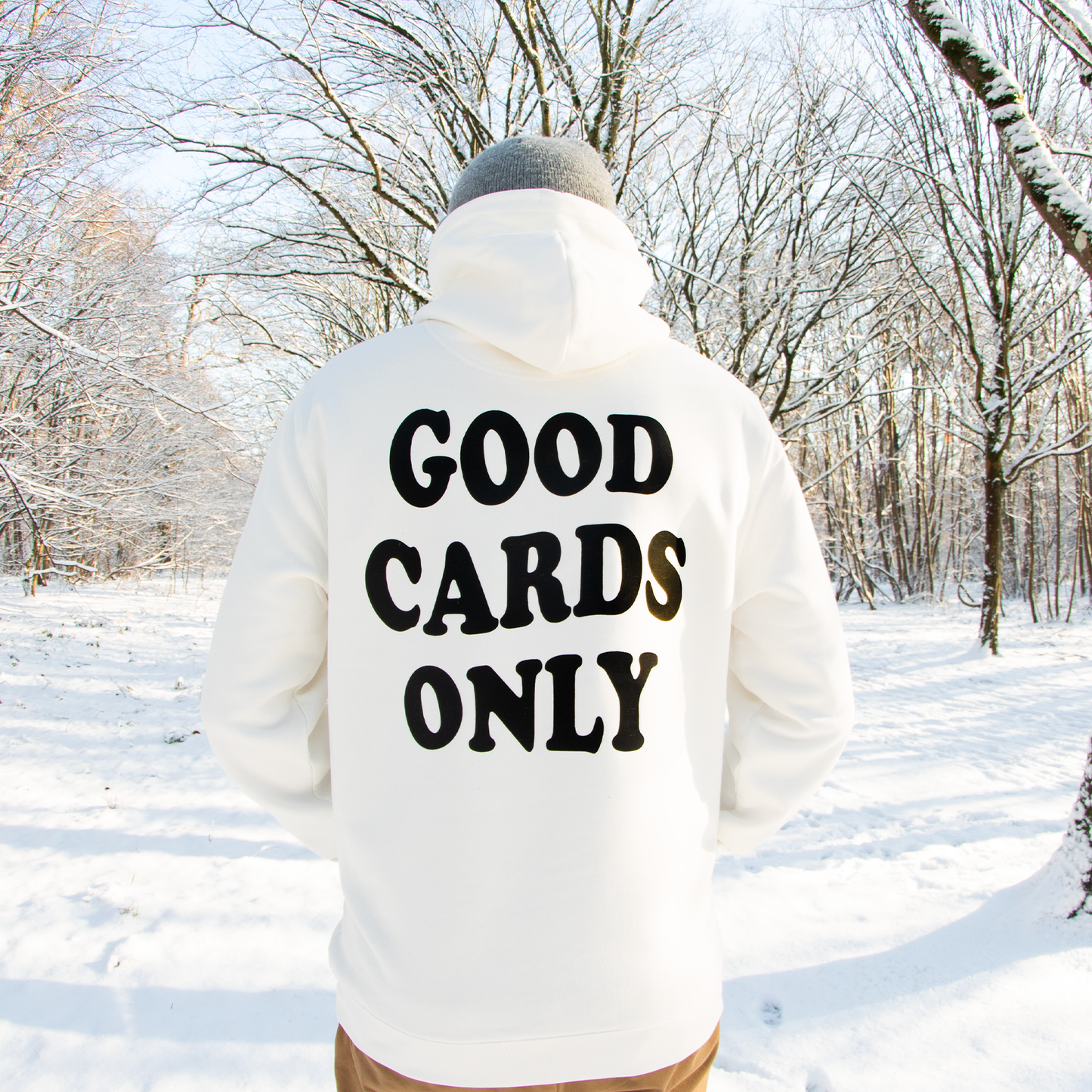 Hoodie Good cards only - Off White