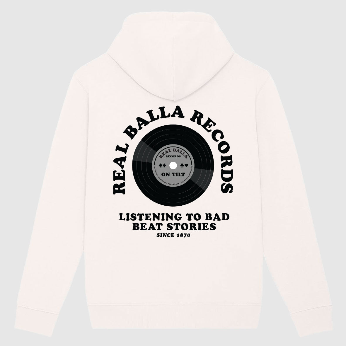 Hoodie Real Balla records - Off White