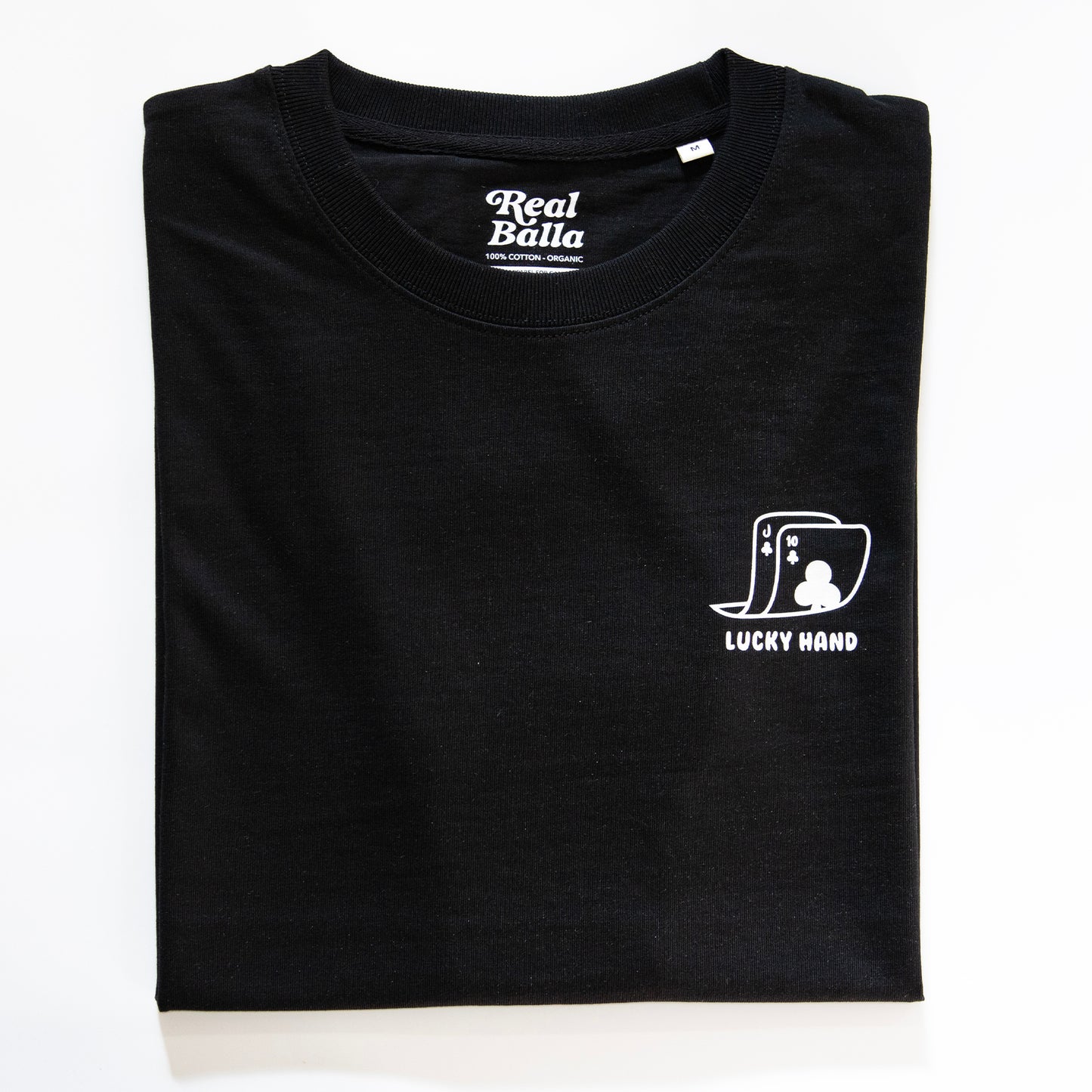 T-shirt Lucky Hand personnalisable - Noir