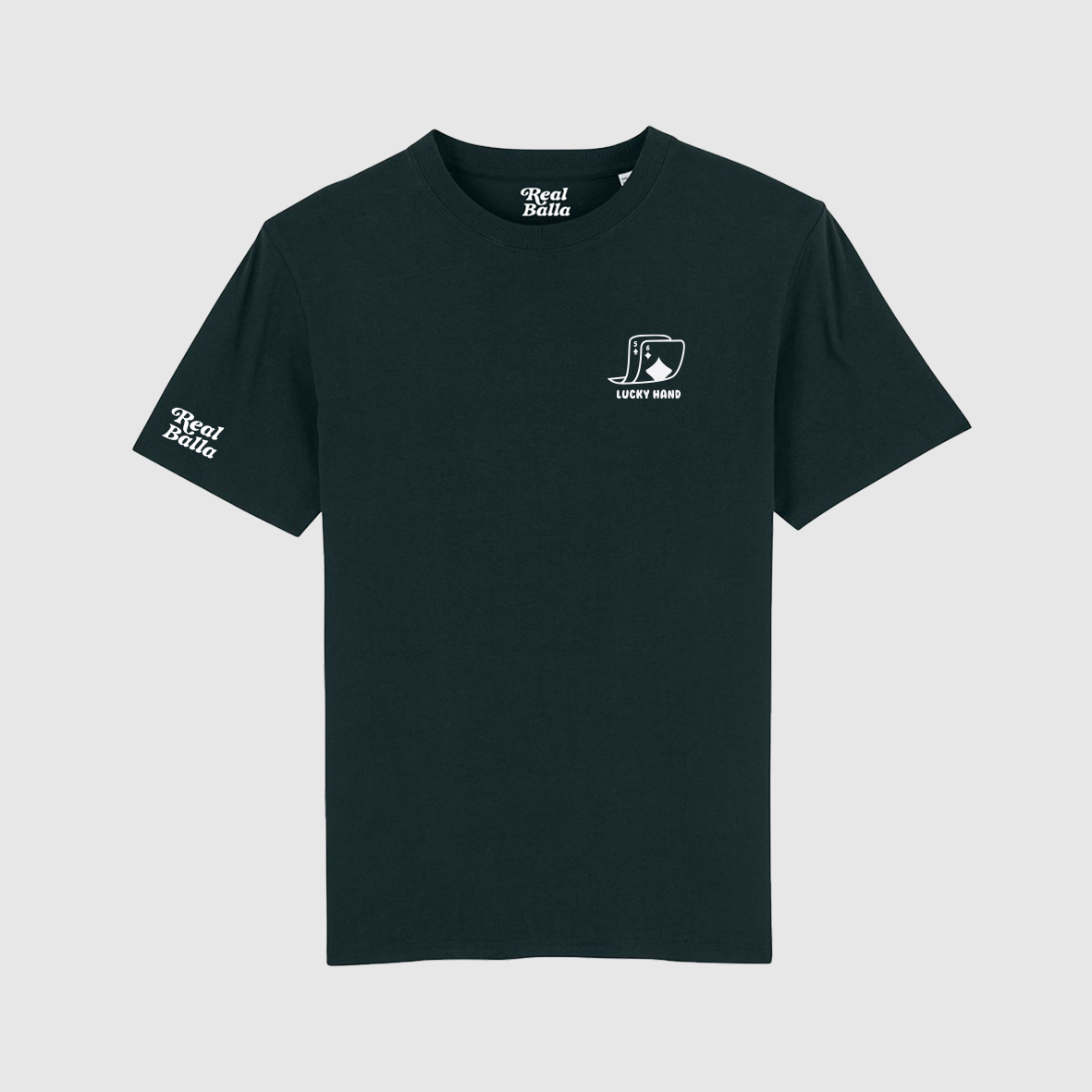T-shirt Lucky Hand personnalisable - Noir