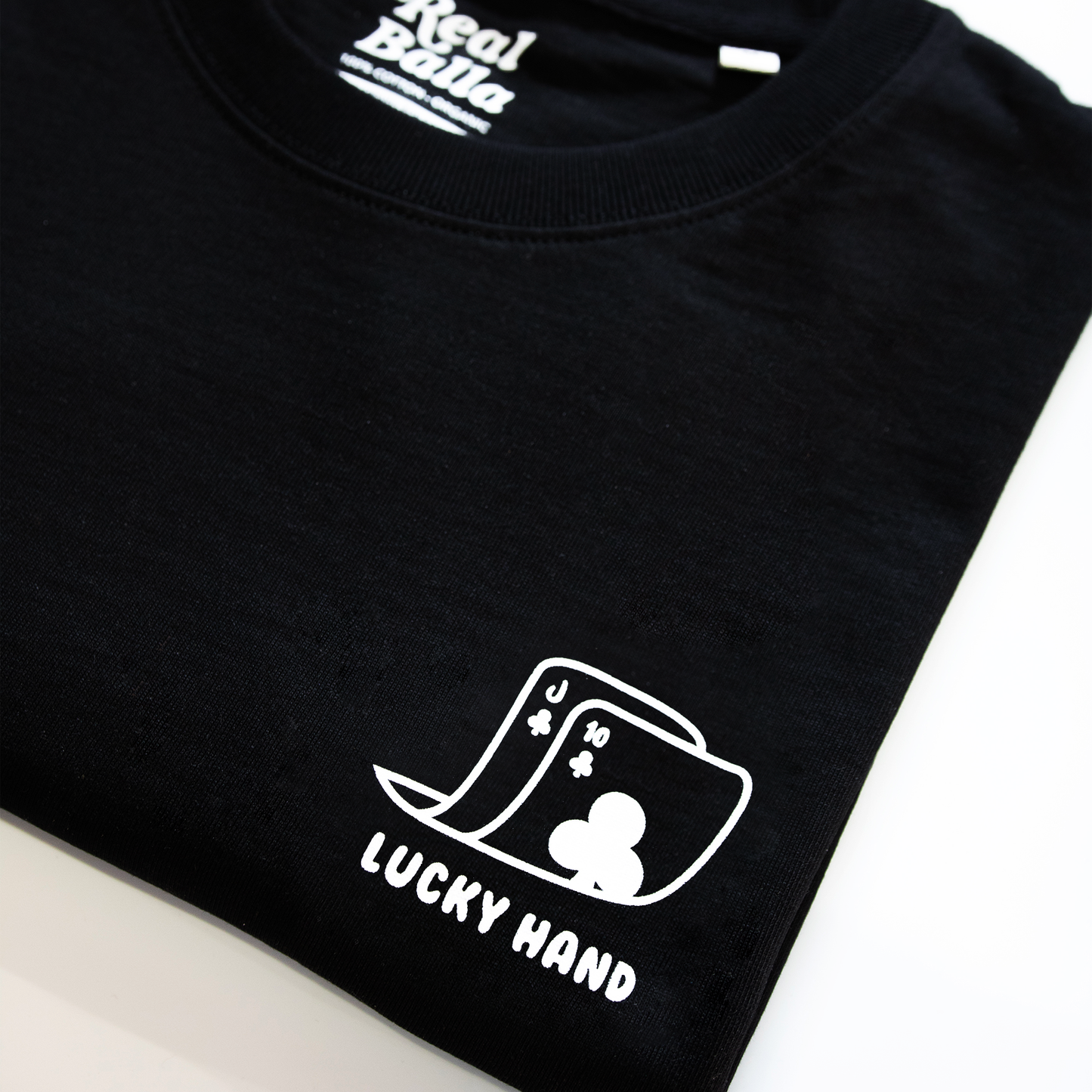 T-shirt Lucky Hand personnalisable - Noir