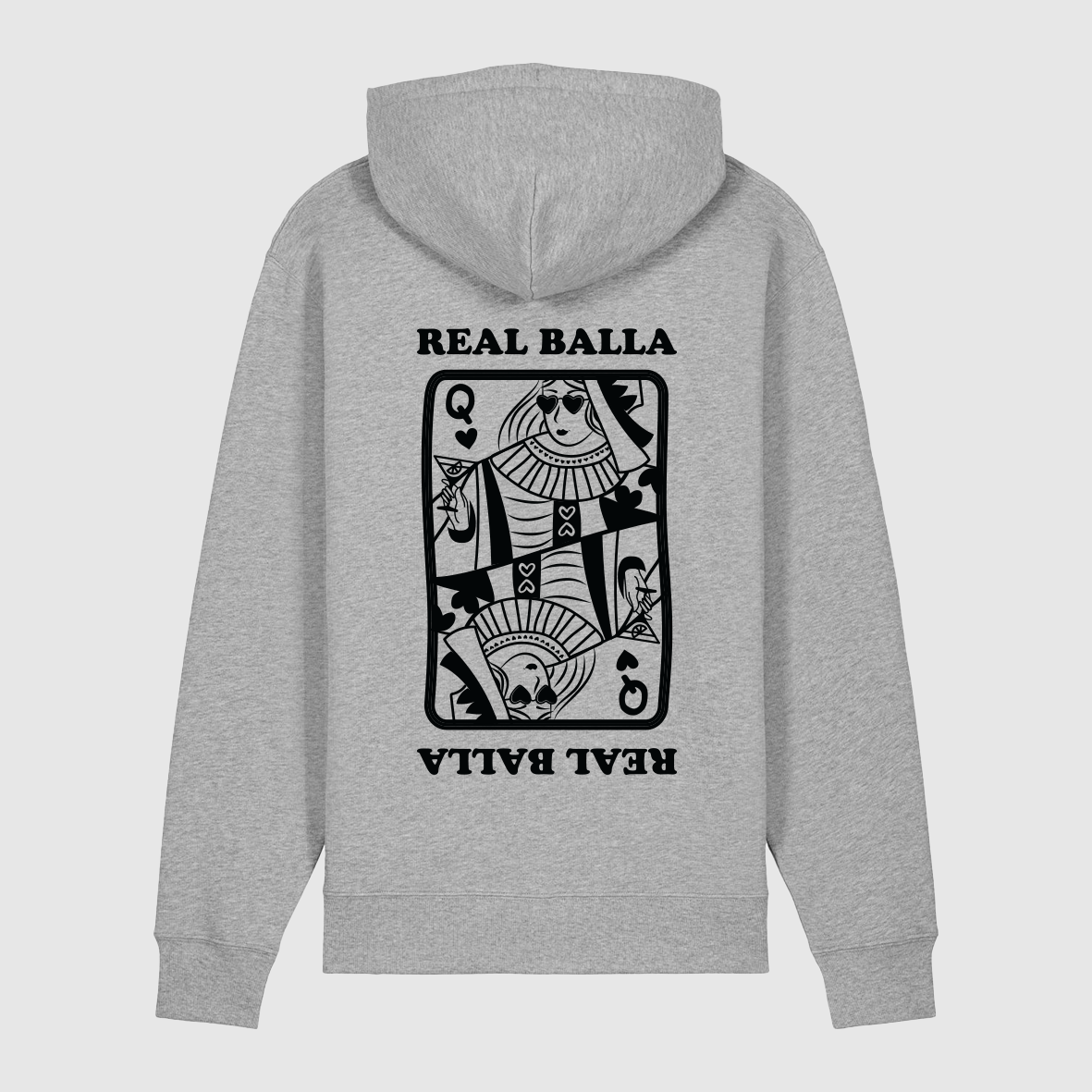 Hoodie Queen Balla velours Noir