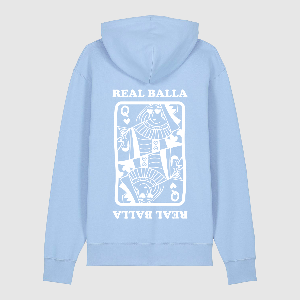 Hoodie Queen Balla velours Blanc