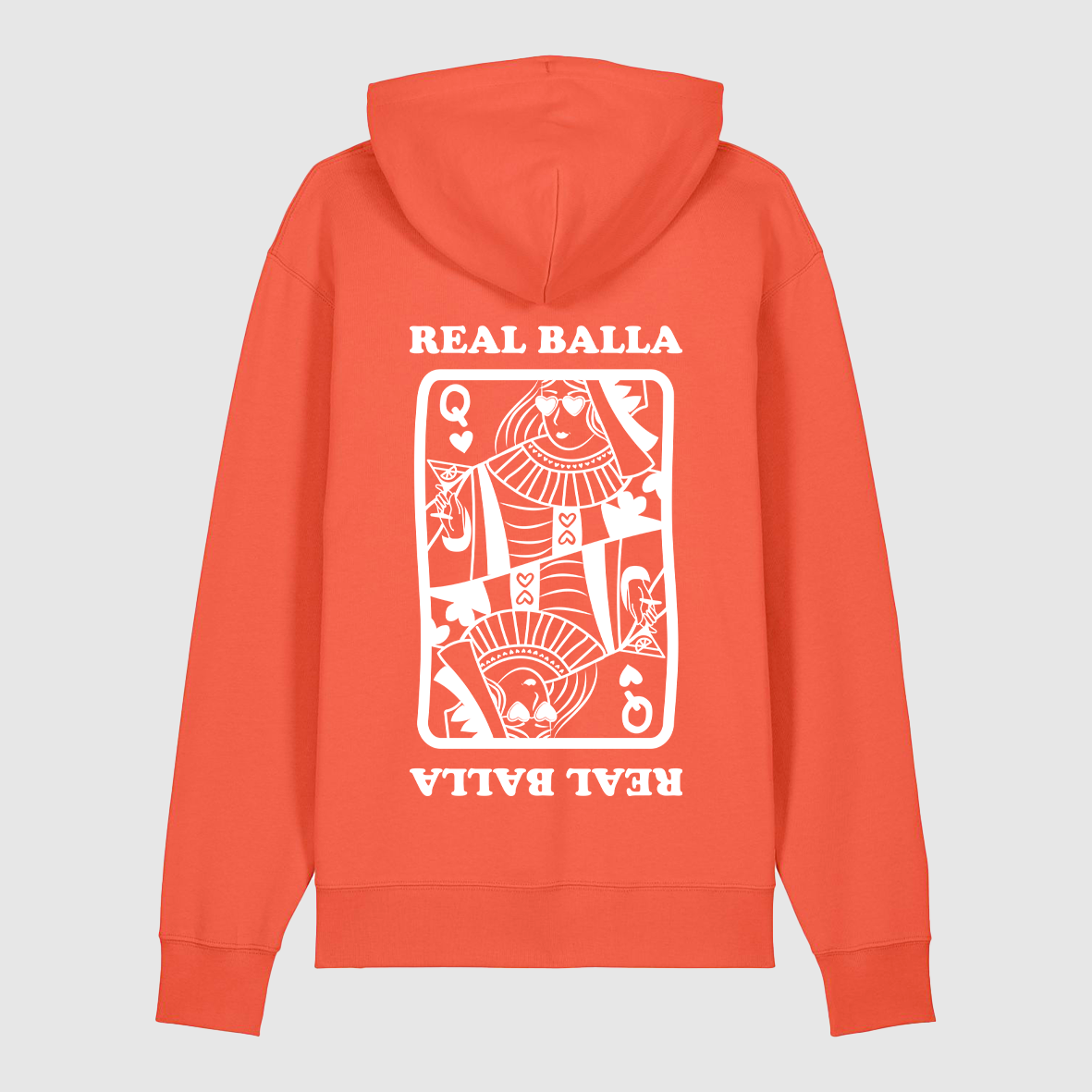 Hoodie Queen Balla velours Blanc