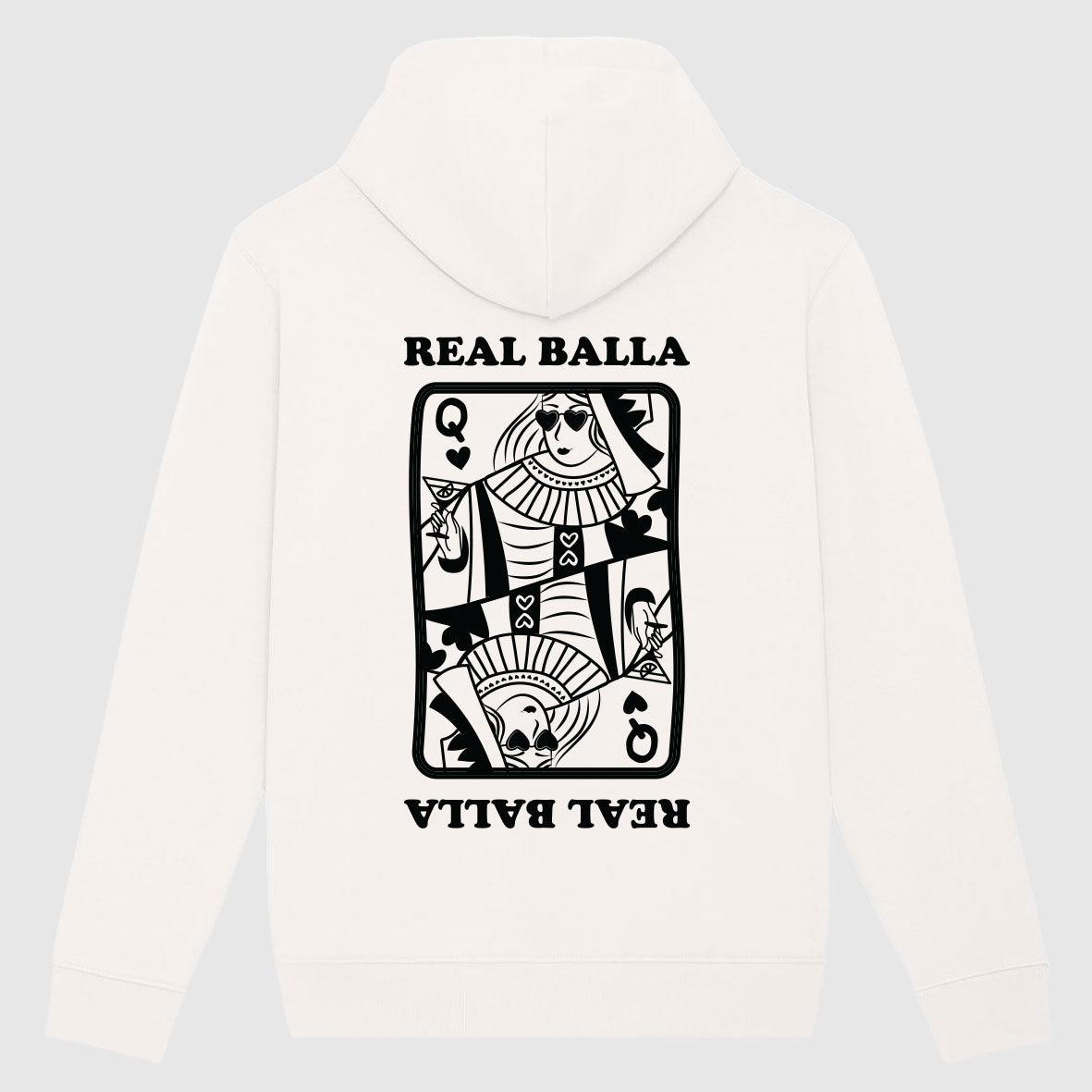 Hoodie Queen Balla velours Noir