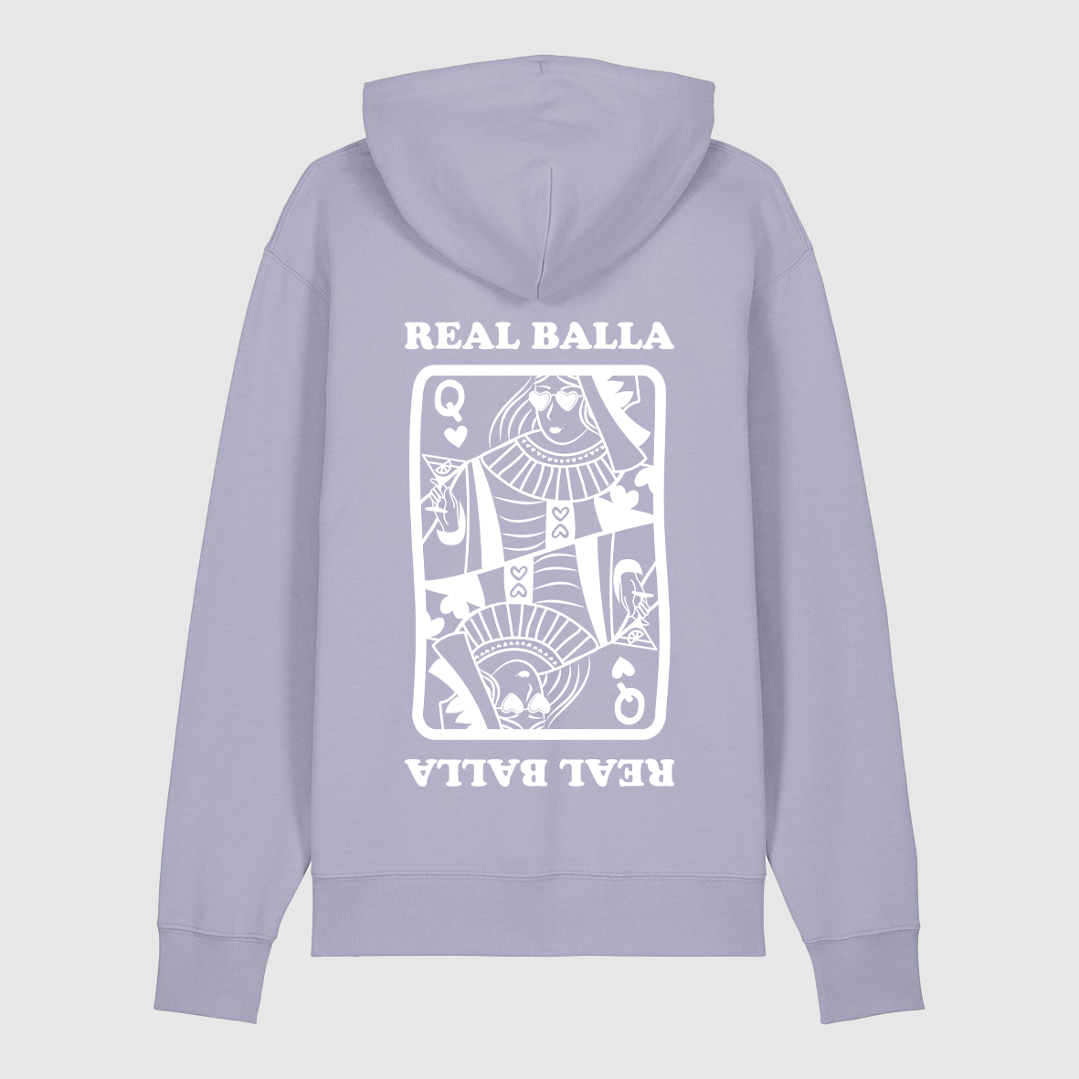 Hoodie Queen Balla velours Blanc