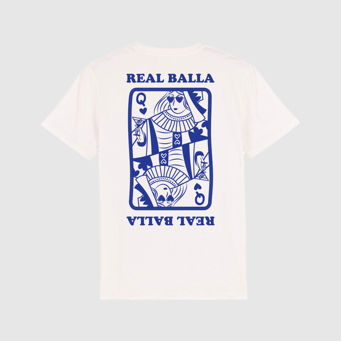 T-shirt Queen Balla velours Bleu