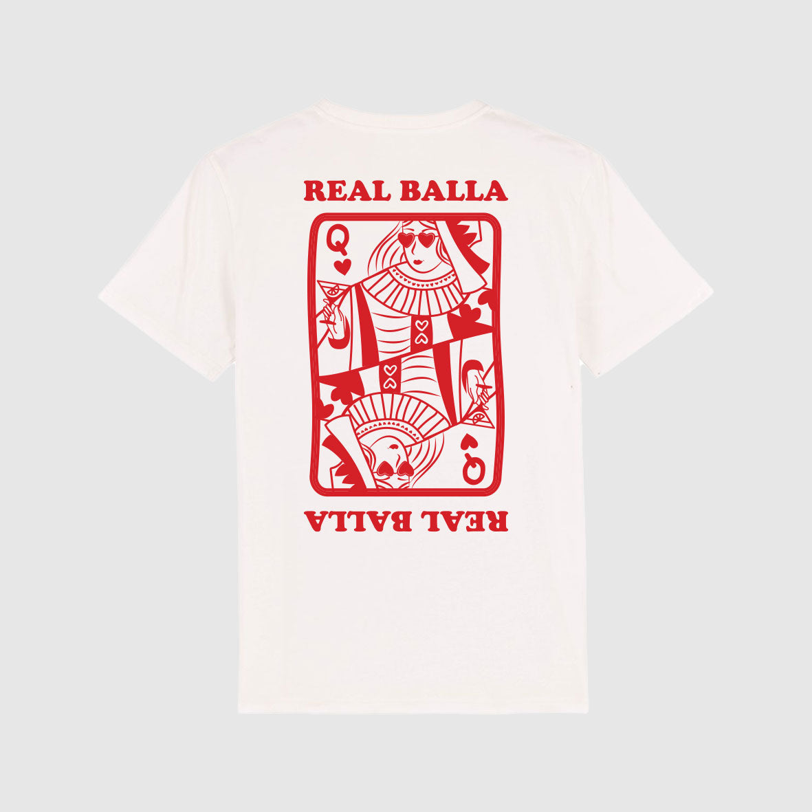 T-shirt Queen Balla velours Rouge