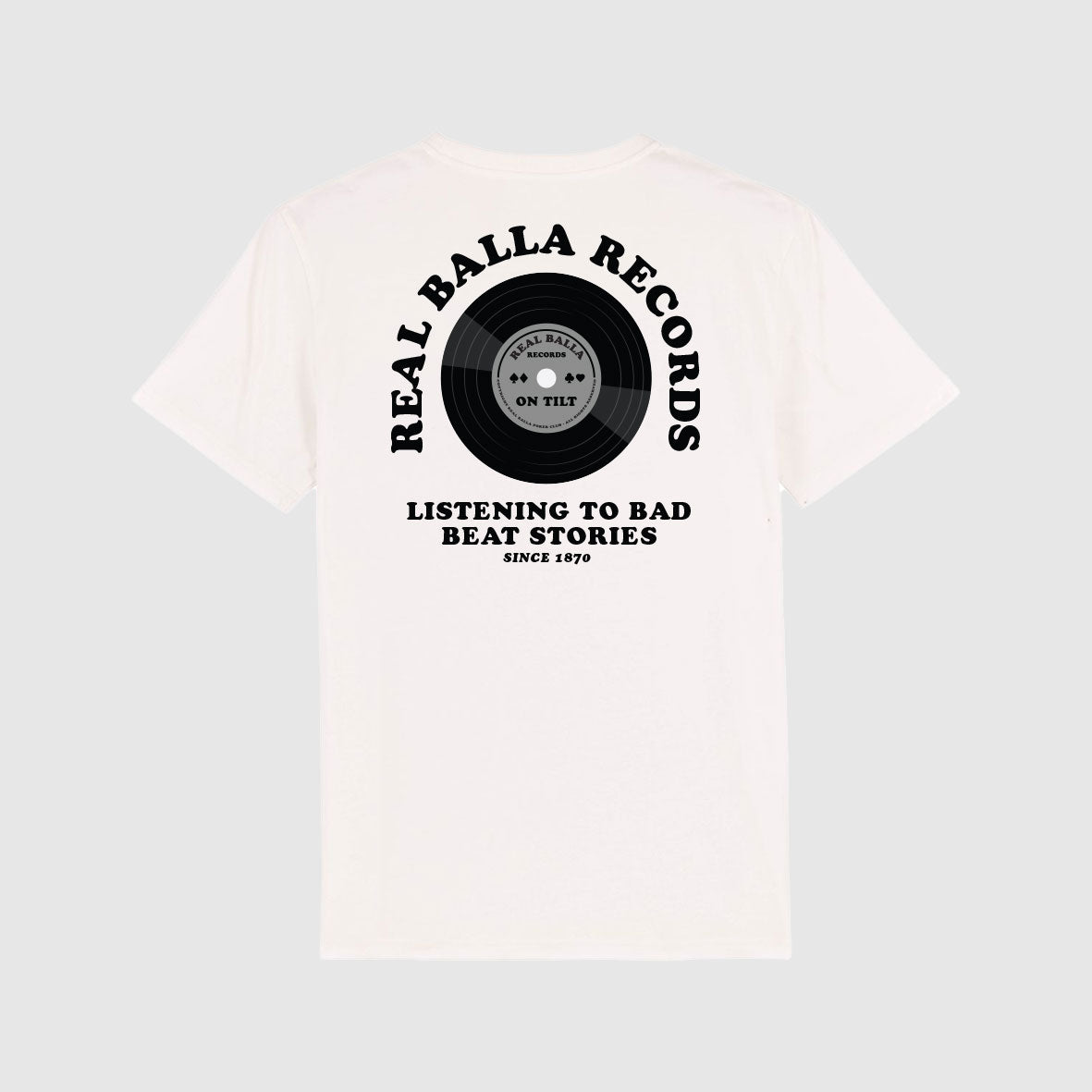 T-shirt Real balla records - Off White