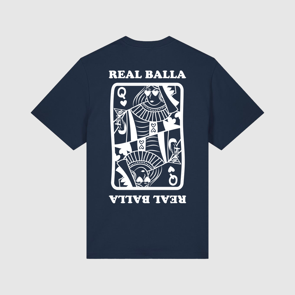 T-shirt Queen Balla velours  Blanc