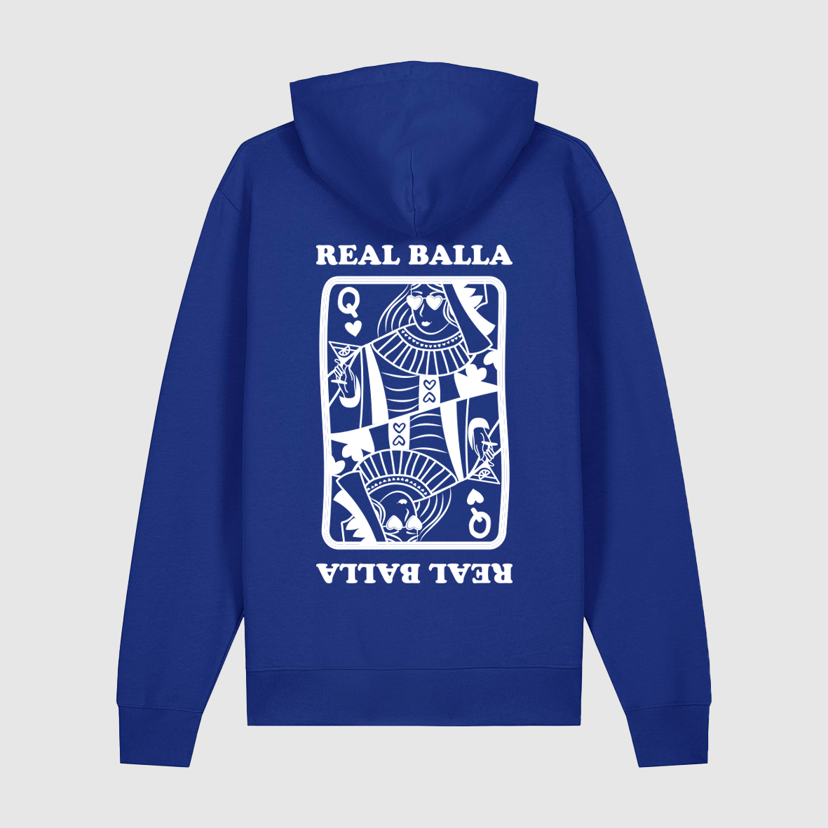 Hoodie Queen Balla velours Blanc