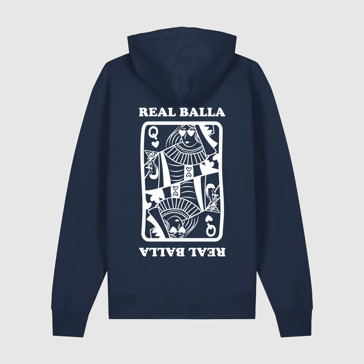 Hoodie Queen Balla velours Blanc