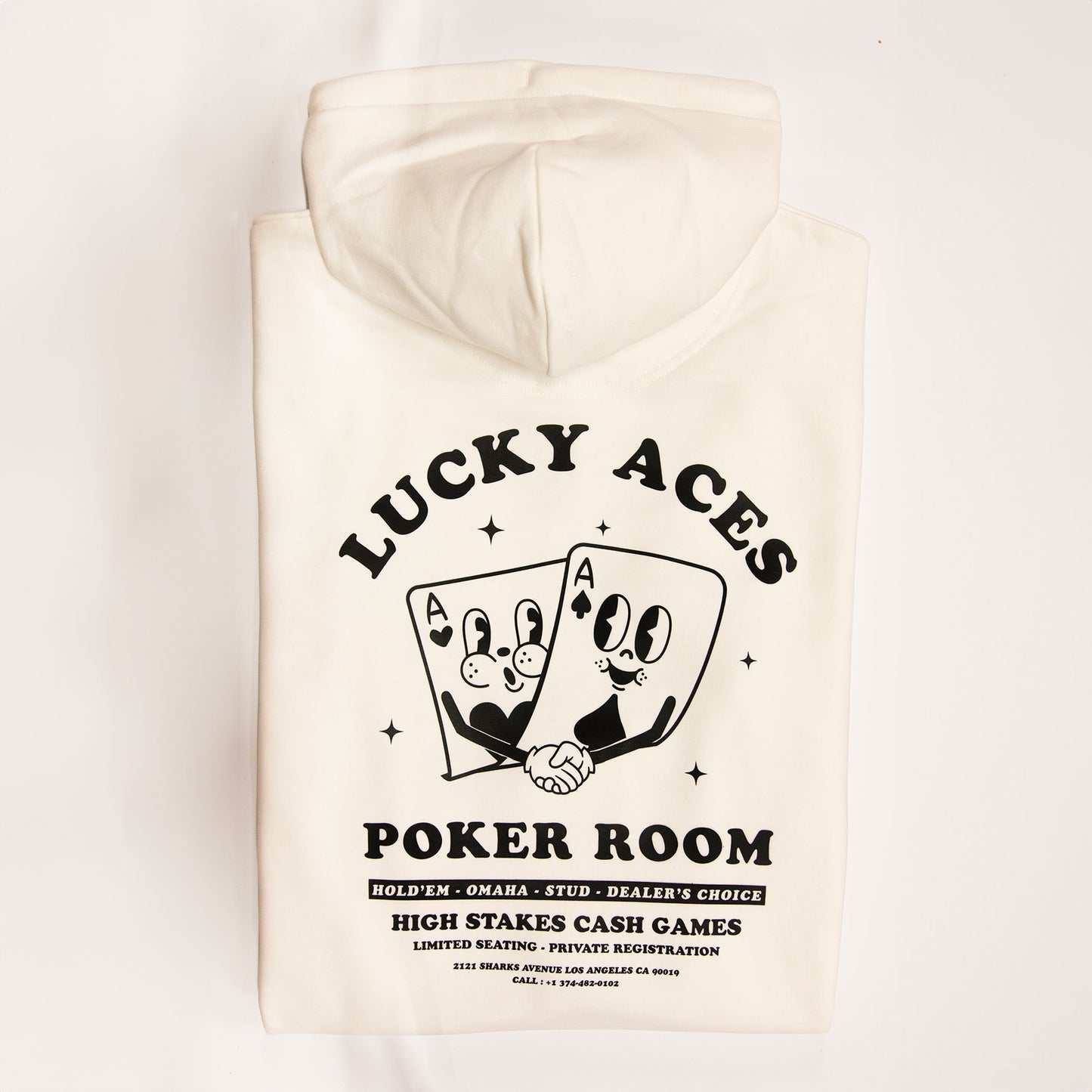 Hoodie Lucky-aces - Off White