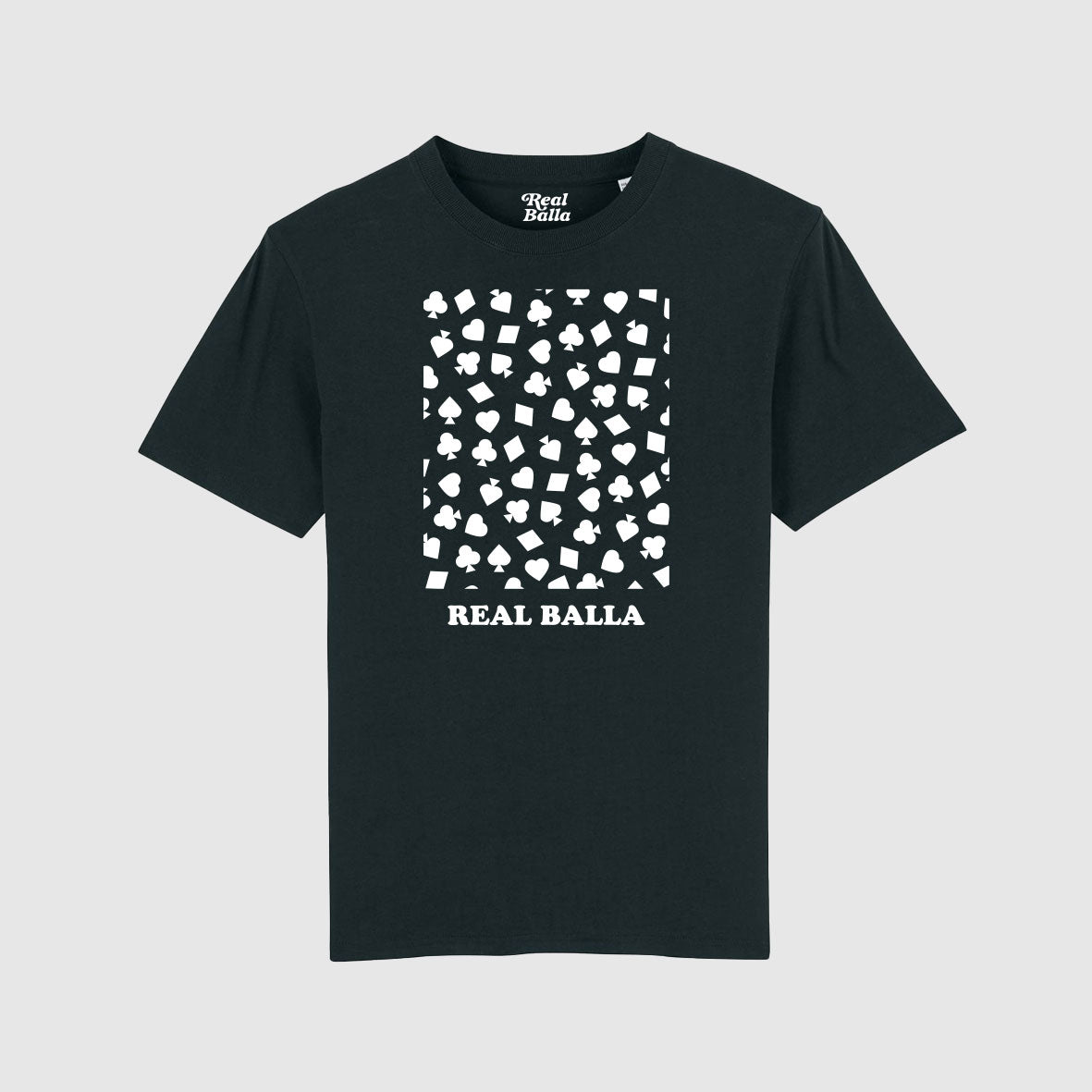 T-shirt Flush draw blanc - Noir
