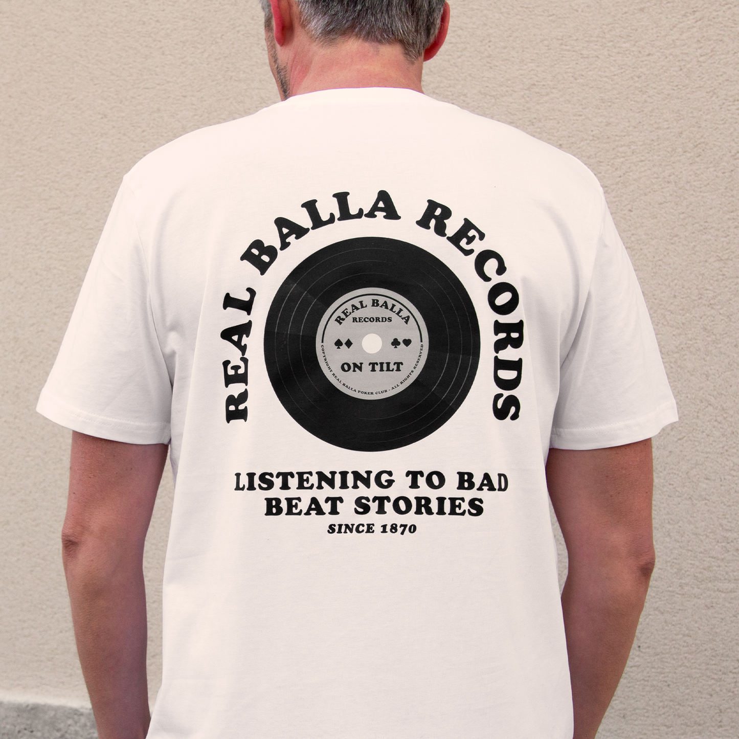 T-shirt Real balla records - Off White