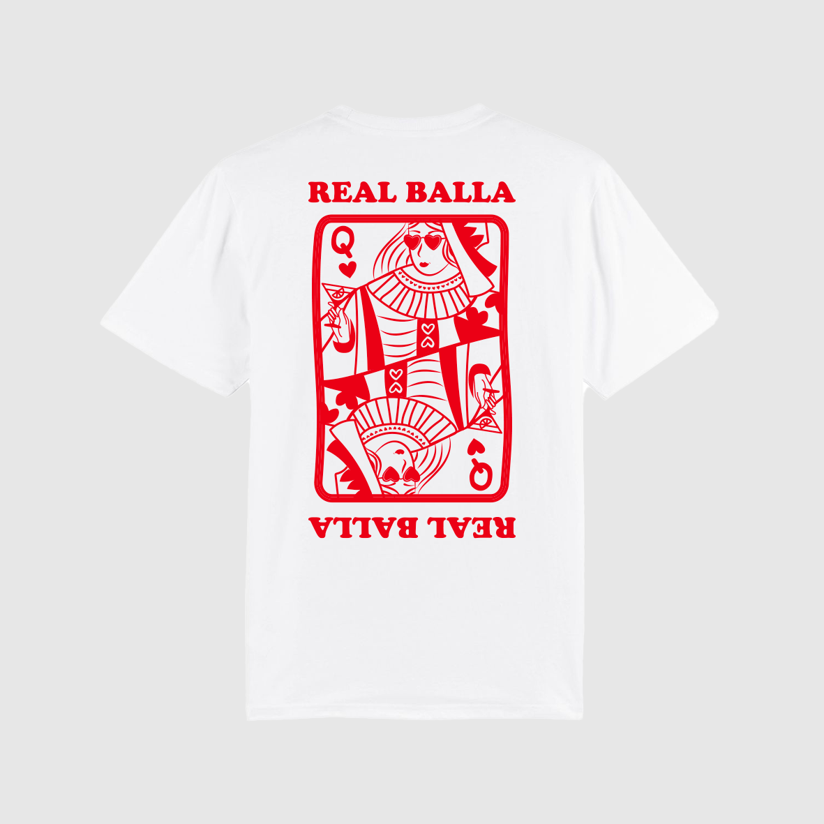T-shirt Queen Balla velours Rouge