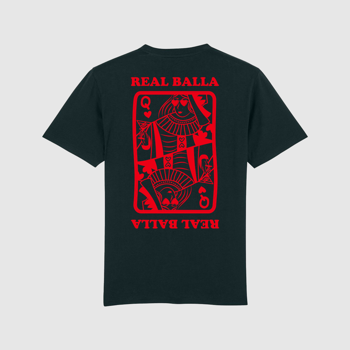 T-shirt Queen Balla velours Rouge