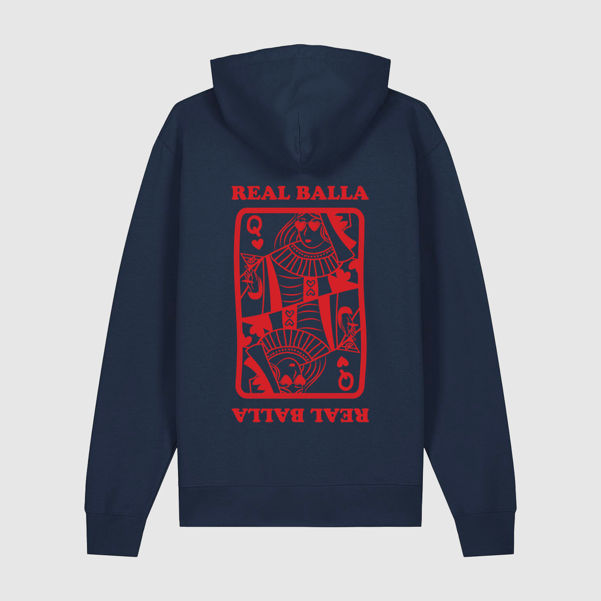 Hoodie Queen Balla velours Rouge