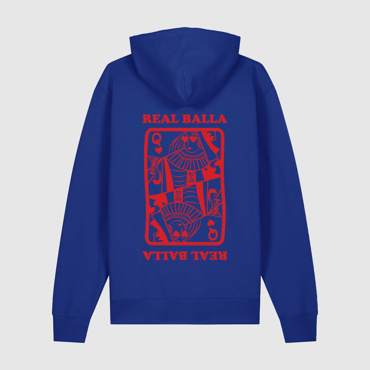 Hoodie Queen Balla velours Rouge