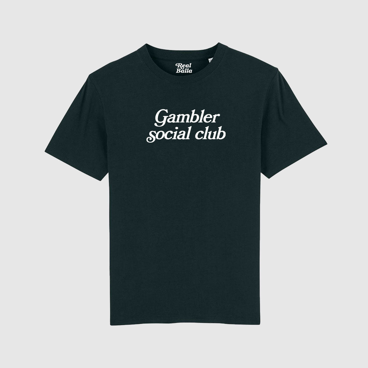 T-shirt Gambler-social-club - Noir