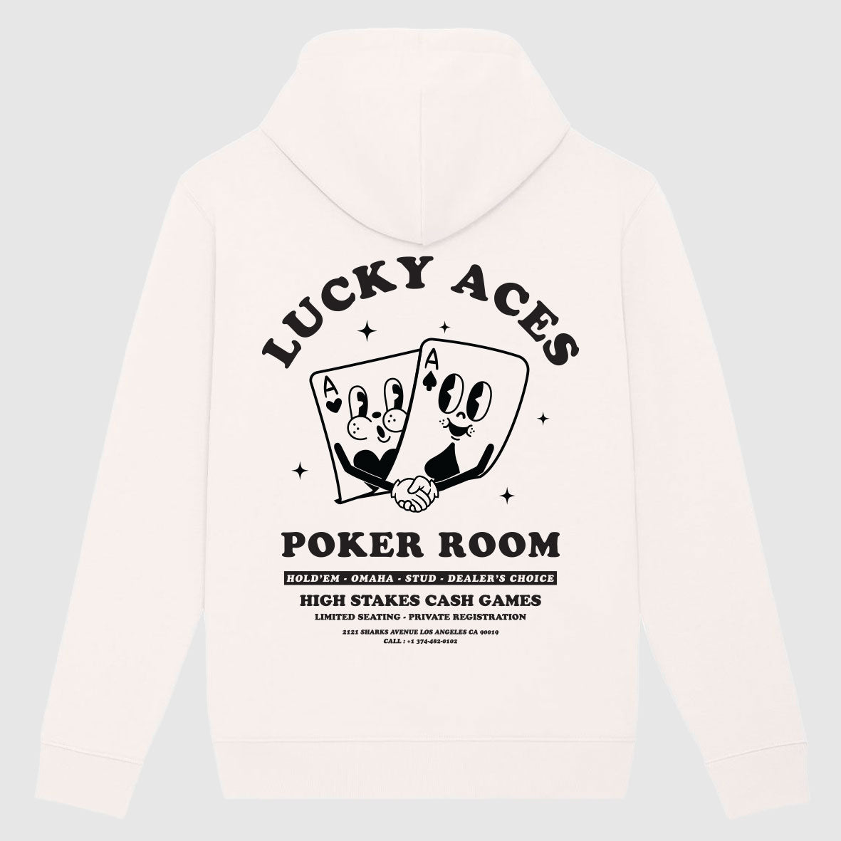 Hoodie Lucky-aces - Off White