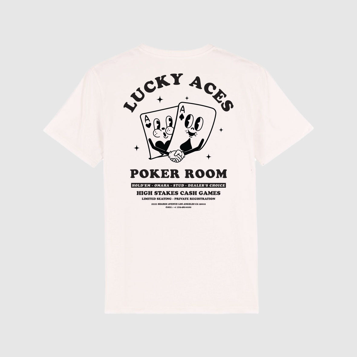 T-shirt Lucky Aces - Off White
