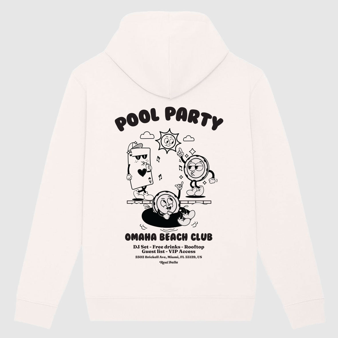 Hoodie Pool party - Off White