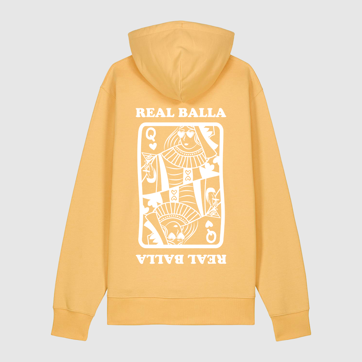 Hoodie Queen Balla velours Blanc