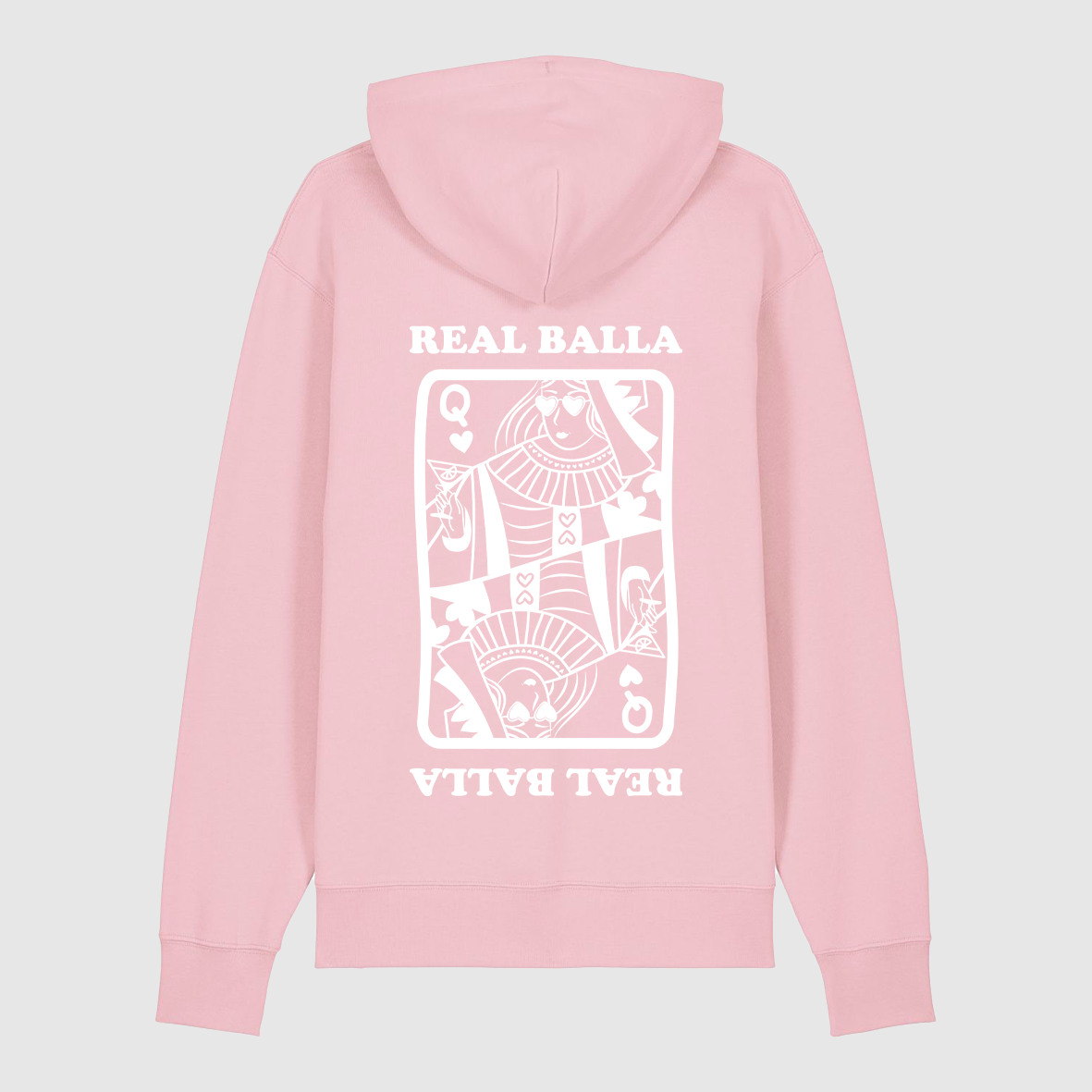 Hoodie Queen Balla velours Blanc