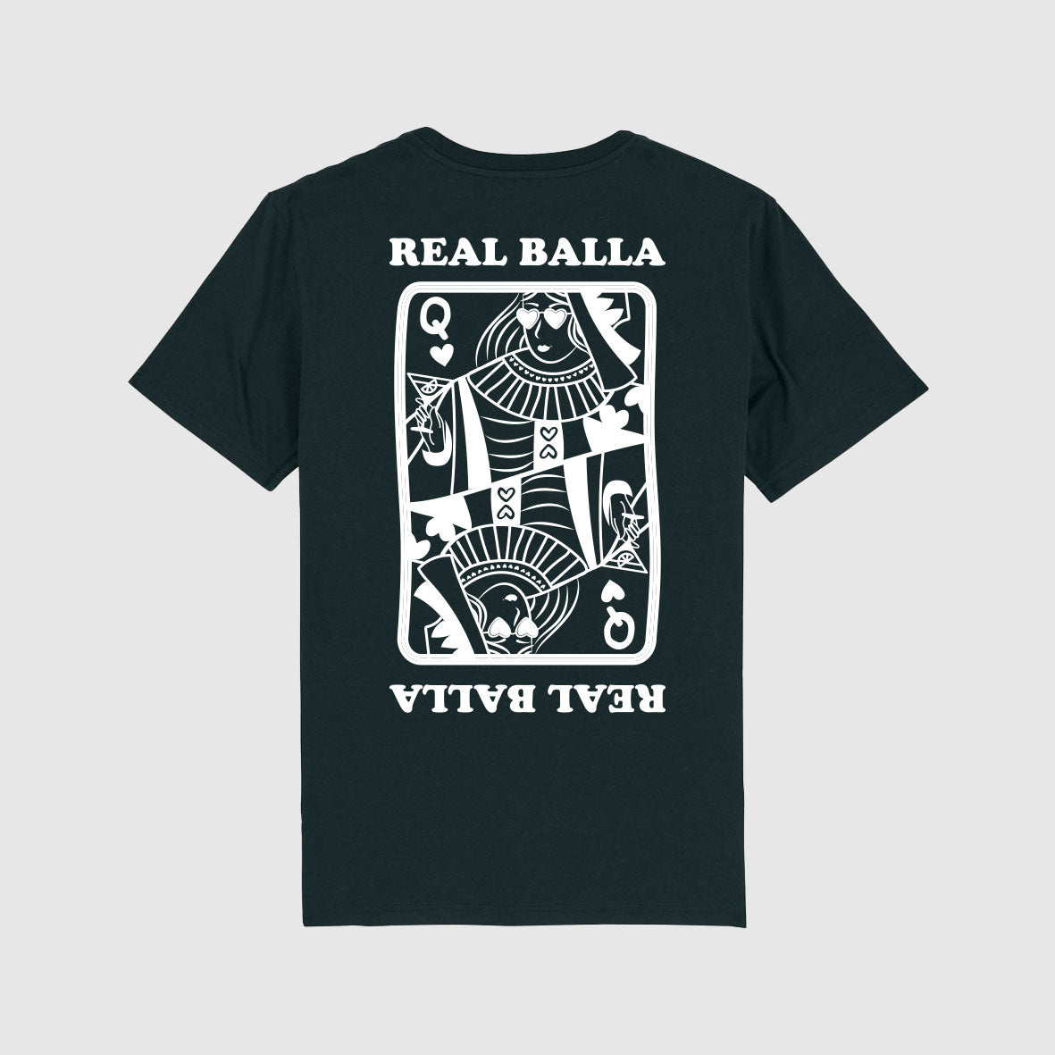 T-shirt Queen Balla velours  Blanc