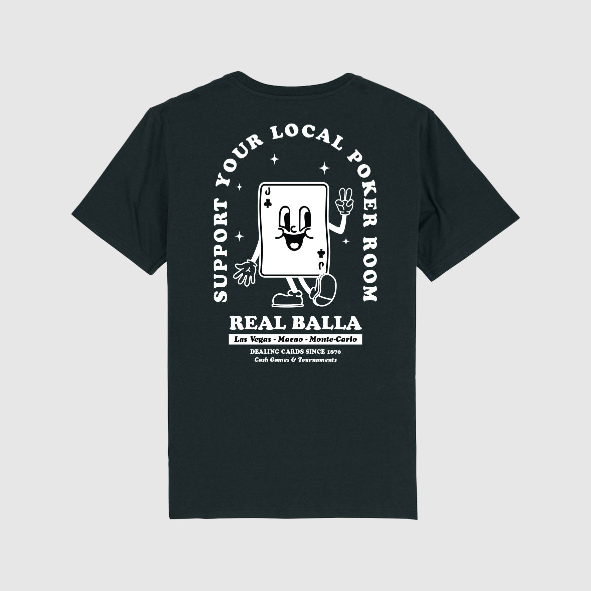 T-shirt Support your local poker room - Noir