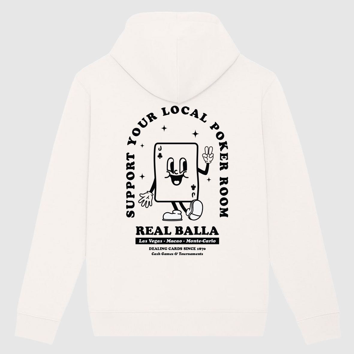 Hoodie Support your local poker room - Off White