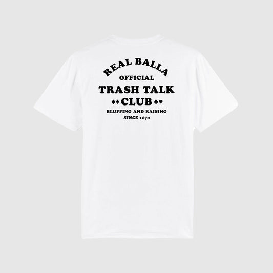 T-shirt Trash talk club - Blanc