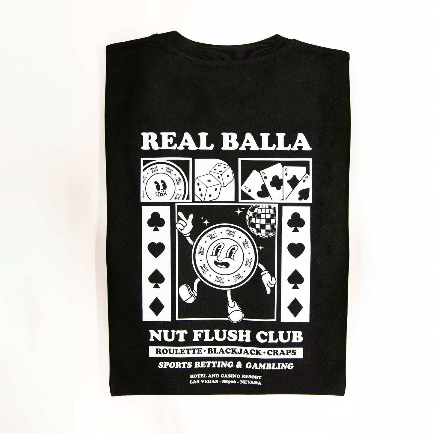 T-shirt Nut Flush Club - noir