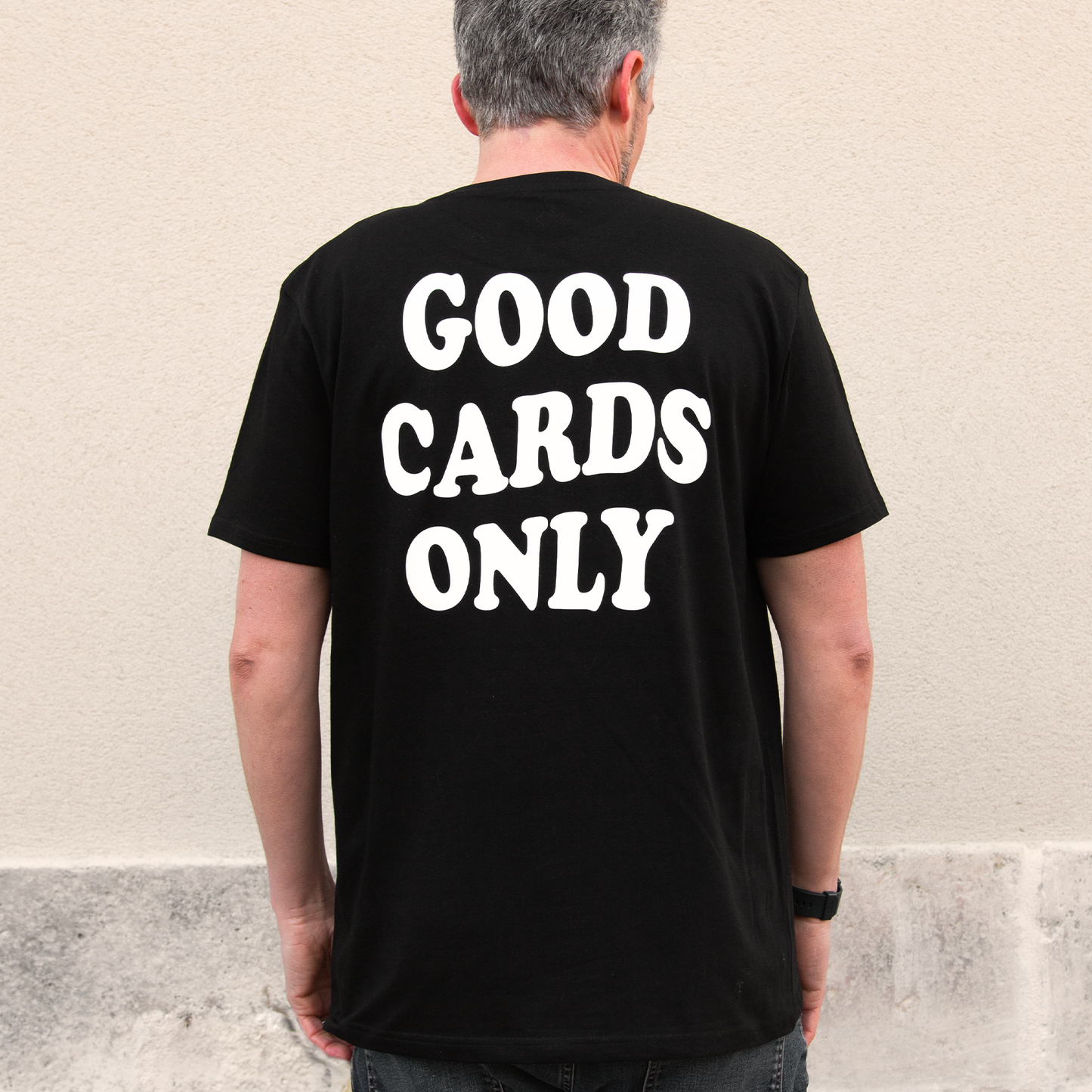 T-shirt Good cards only - Noir