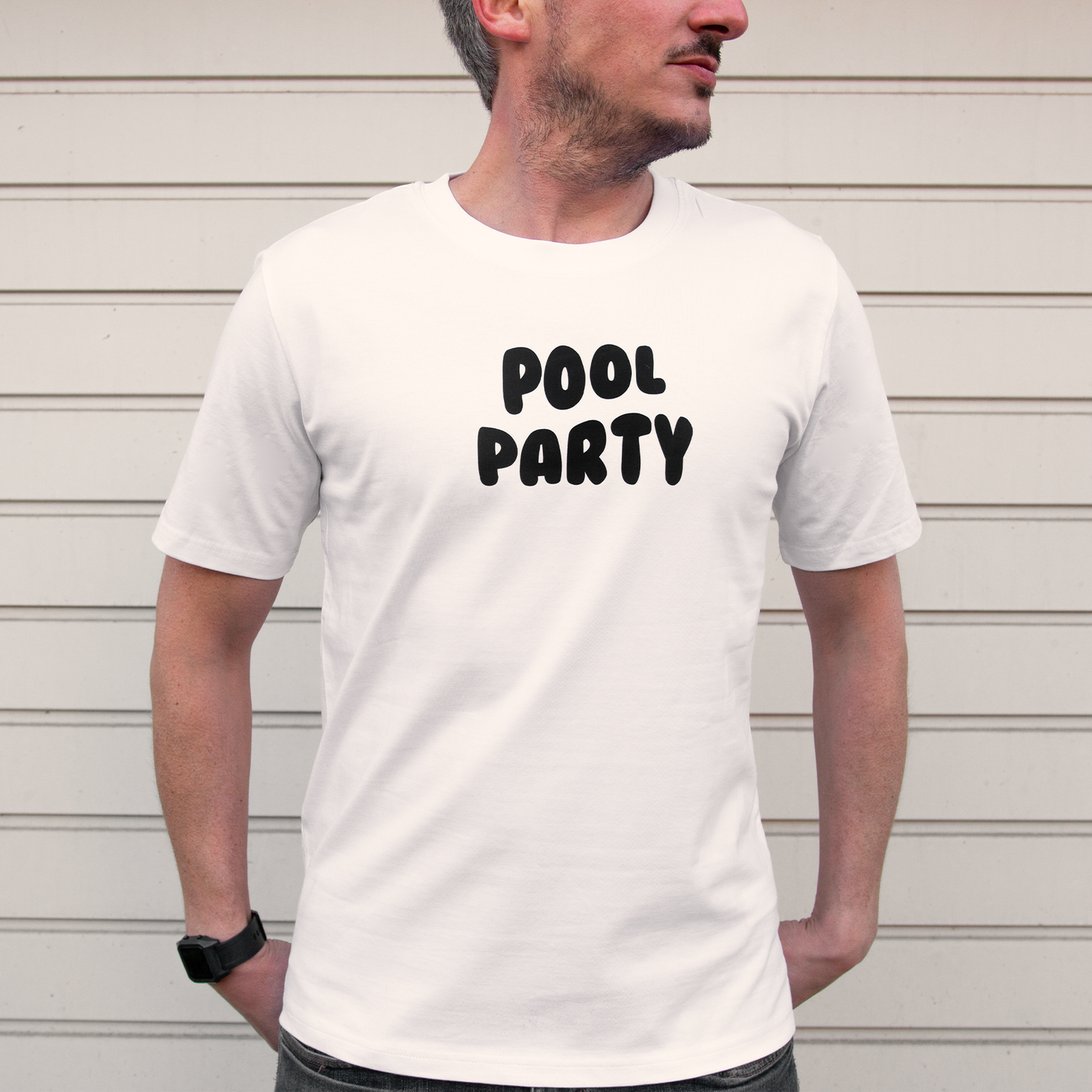 T-shirt Pool Party - Blanc