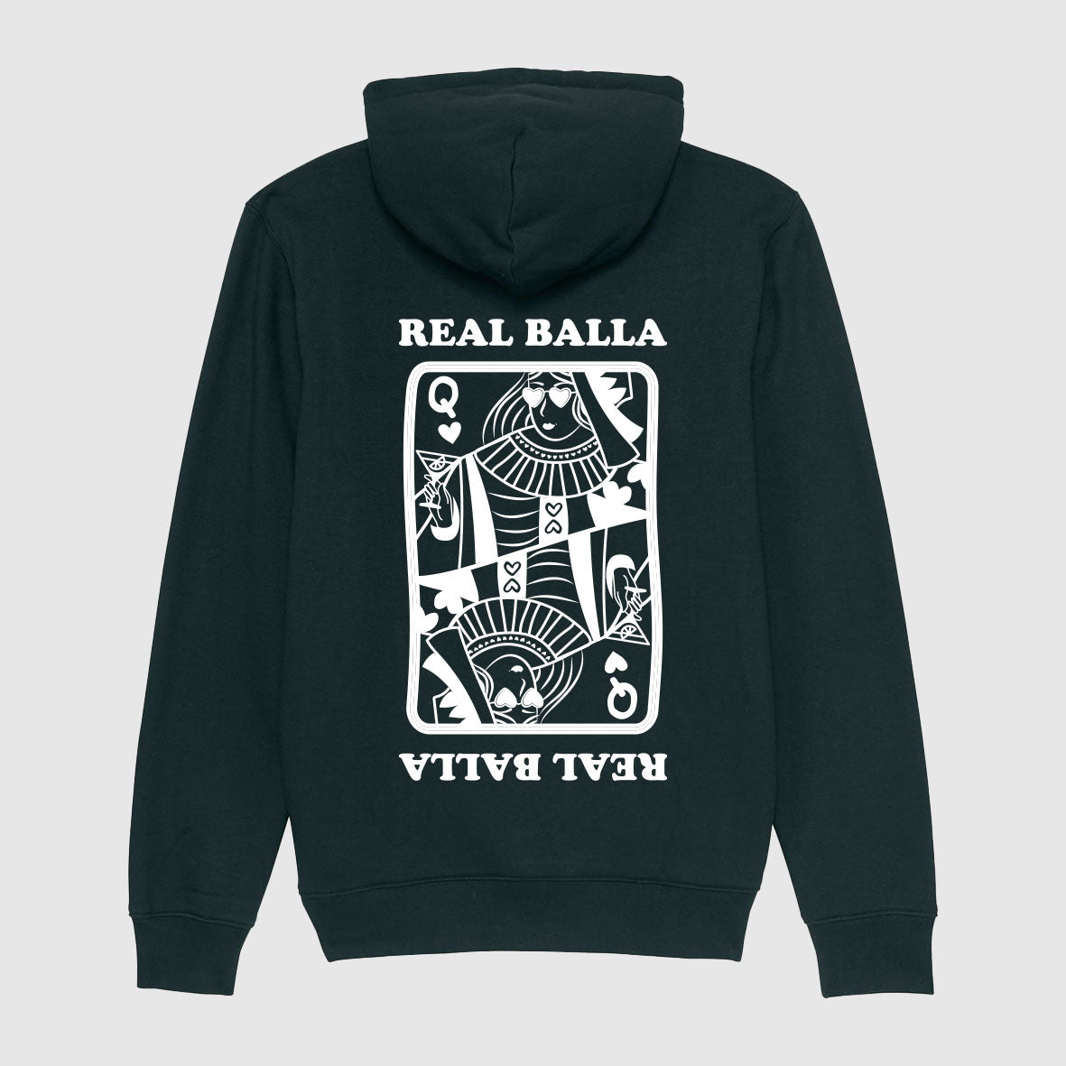 Hoodie Queen Balla velours Blanc